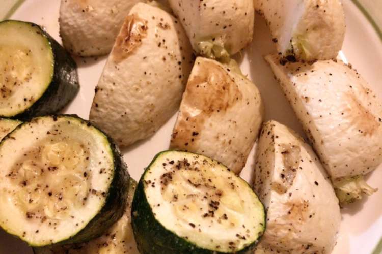 グリルで楽々 野菜焼き レシピ 作り方 By 空とおいしいが大好き クックパッド 簡単おいしいみんなのレシピが358万品