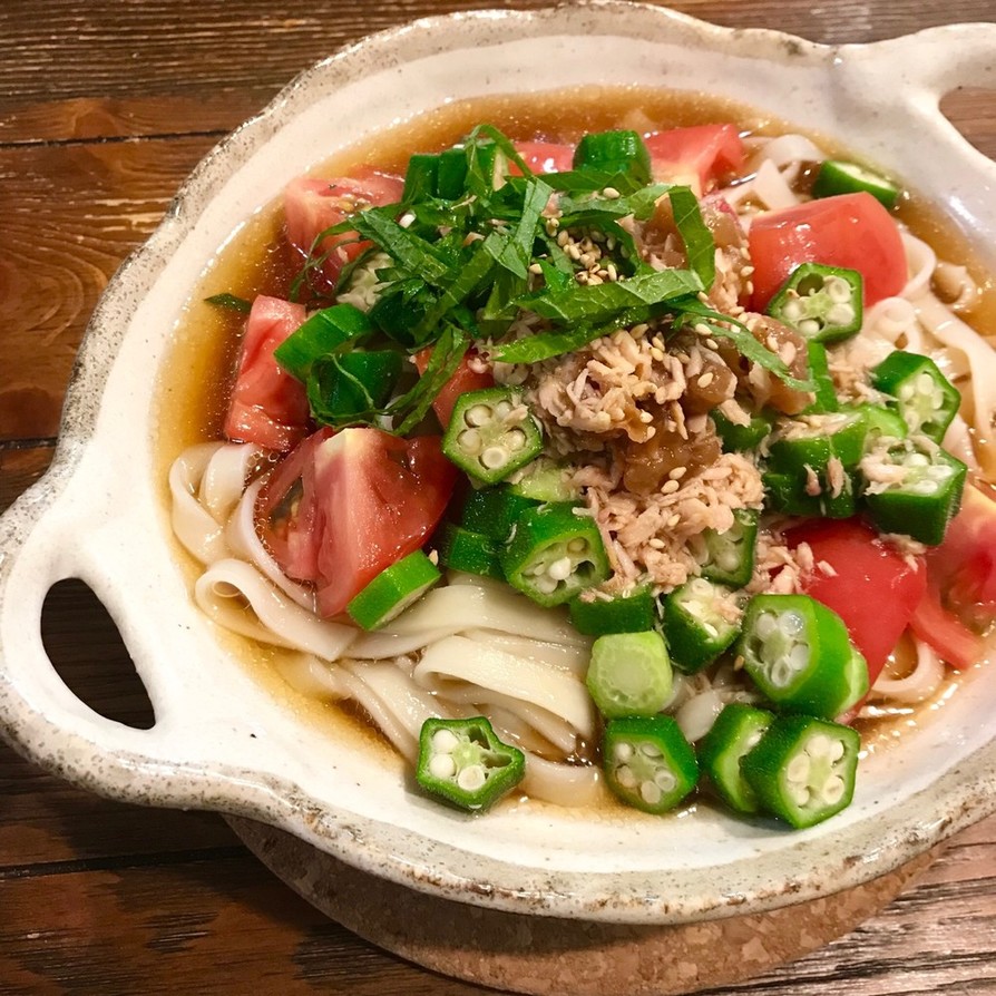 簡単♡ツナと野菜の冷やし素麺(うどん)の画像