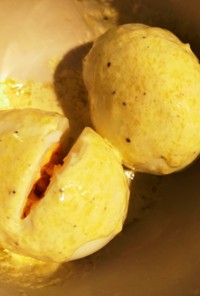ウフマヨ　半熟ゆで卵のマヨネーズソース