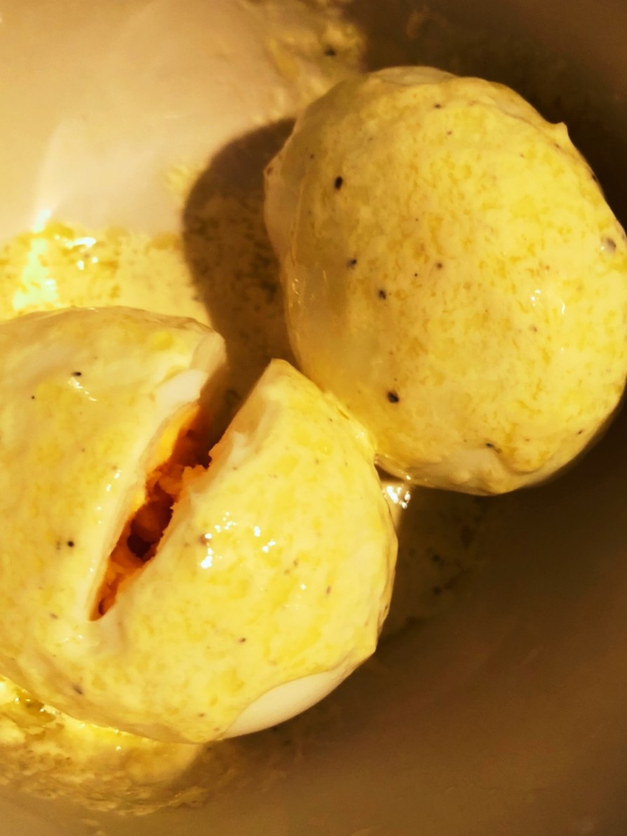 ウフマヨ　半熟ゆで卵のマヨネーズソースの画像