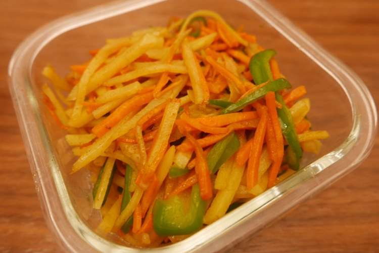 じゃがいもピーマンにんじんのカレー炒め レシピ 作り方 By とまとりあん クックパッド 簡単おいしいみんなのレシピが365万品