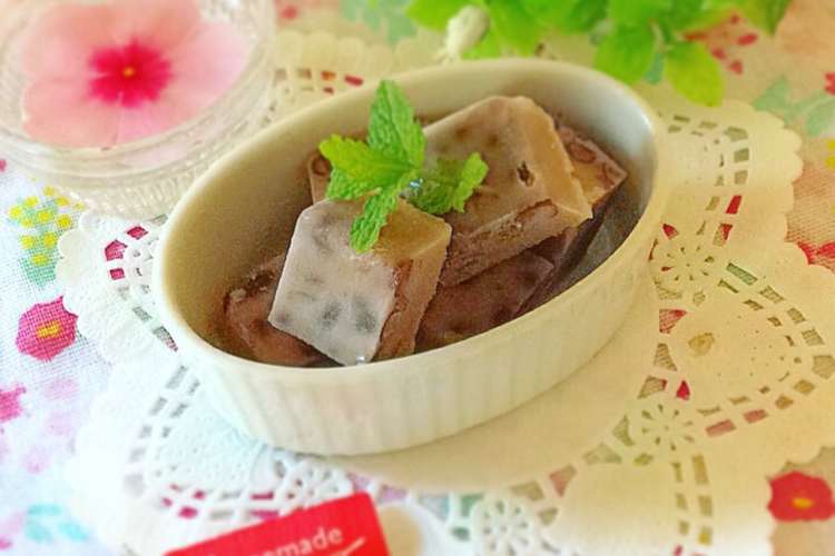 小豆ミルクのキューブアイス レシピ 作り方 By Hikarin クックパッド