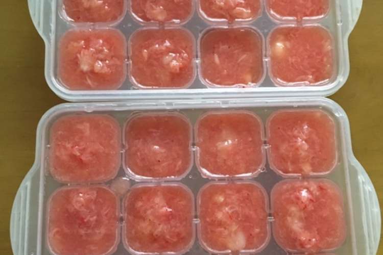 離乳食 中期 いちごandモモ デザート レシピ 作り方 By まいまわり クックパッド 簡単おいしいみんなのレシピが376万品