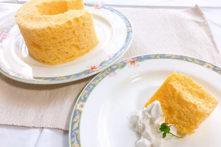 レンジで簡単 ノンオイルシフォンケーキ レシピ 作り方 By なの花ママ クックパッド 簡単おいしいみんなのレシピが350万品