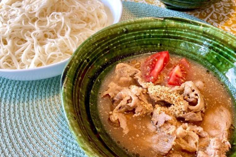 濃厚 豚しゃぶ胡麻ダレつけそうめん レシピ 作り方 By いぐぅ クックパッド 簡単おいしいみんなのレシピが359万品