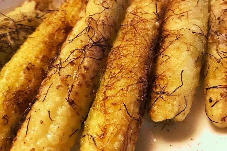 ベビー ヤング コーンのひげ巻きバター焼 レシピ 作り方 By Ritta クックパッド 簡単おいしいみんなのレシピが361万品