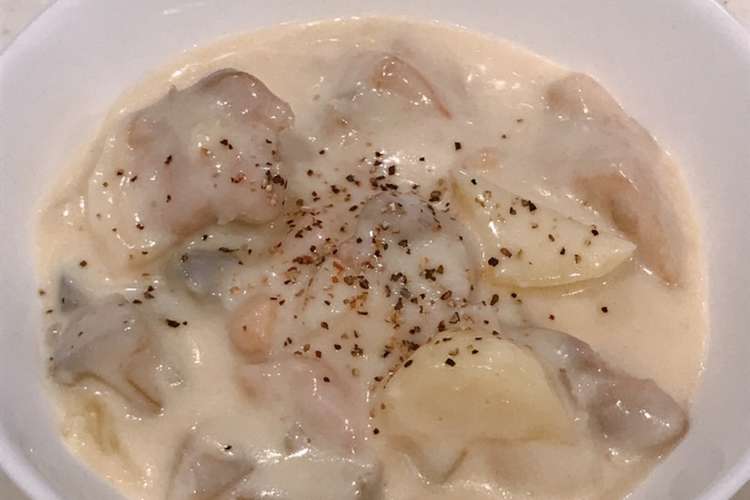 レンジで時短 ルー無し クリームシチュー レシピ 作り方 By クックまいななパパ クックパッド 簡単おいしいみんなのレシピが354万品