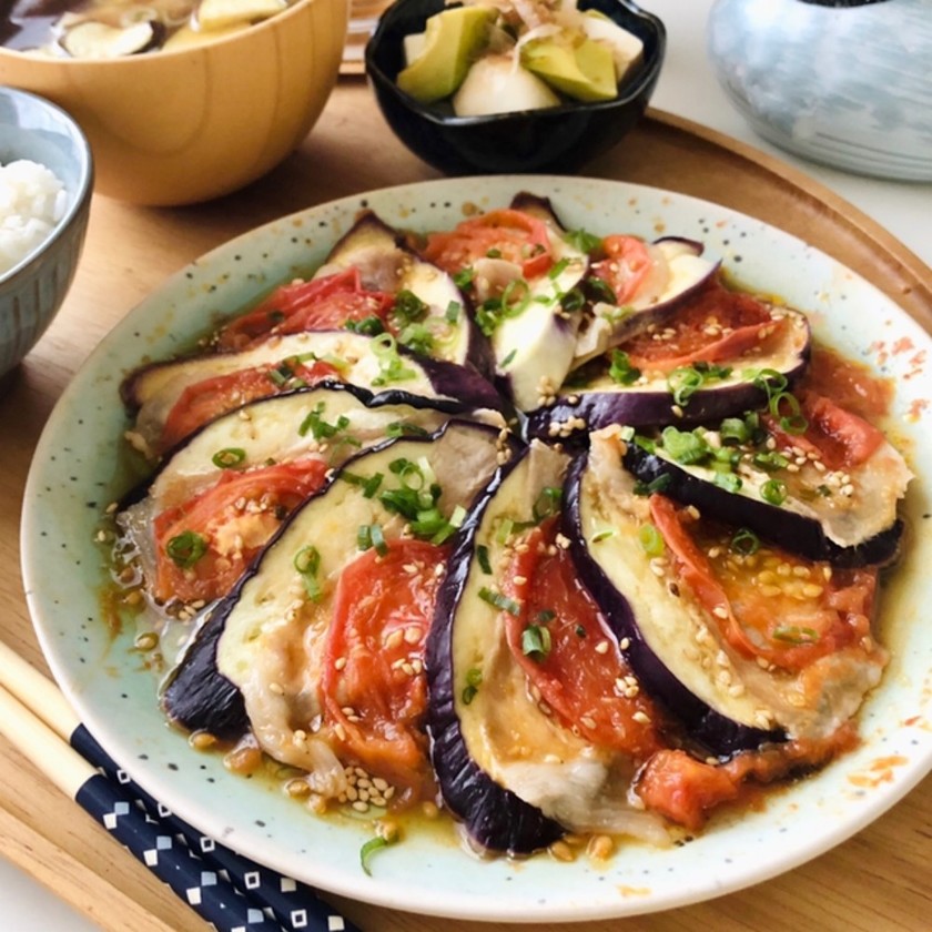 レンジで！豚肉となすとトマトの重ね蒸し by ＊yoru＊ 【クックパッド】 簡単おいしいみんなのレシピが354万品