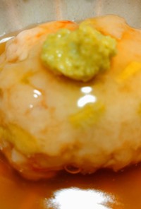 海老と空豆入りの レンコン饅頭