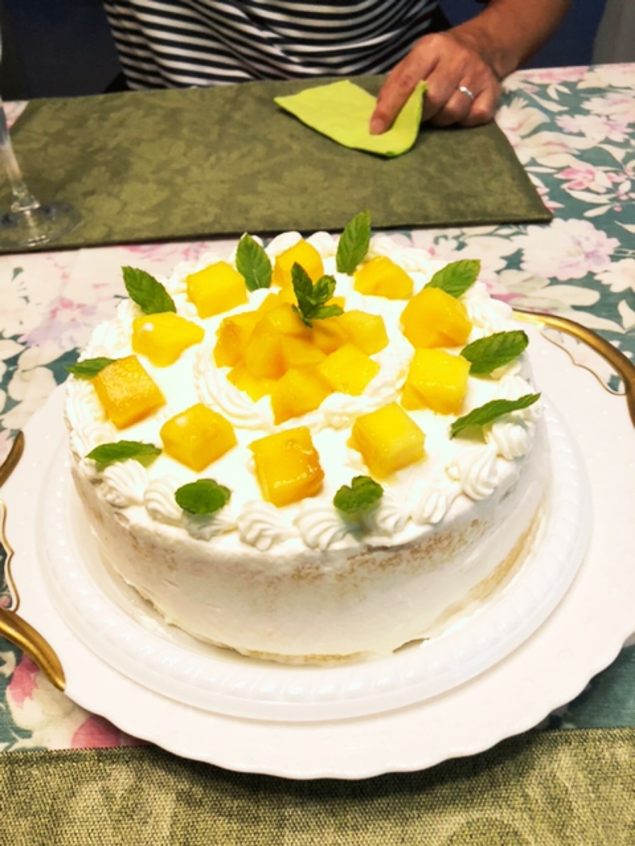 マンゴーショートケーキの画像