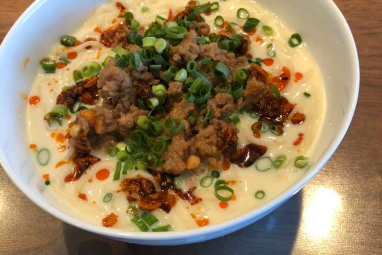冷やし坦々うどん レシピ 作り方 By Kajico クックパッド 簡単おいしいみんなのレシピが355万品