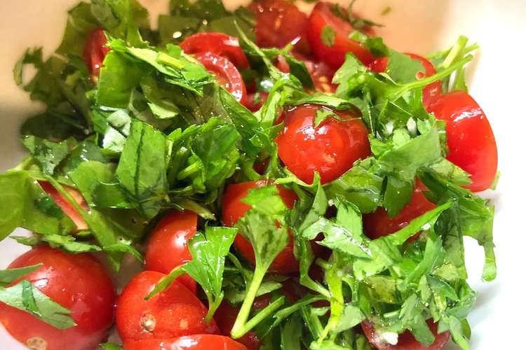 イタリアンパセリとトマトのサラダ レシピ 作り方 By ほろ酔いyuko クックパッド 簡単おいしいみんなのレシピが357万品