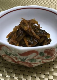 キュウリと土生姜の佃煮
