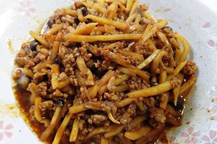 細切り筍と挽肉としめじの味噌炒め レシピ 作り方 By クック9gk054 クックパッド 簡単おいしいみんなのレシピが357万品