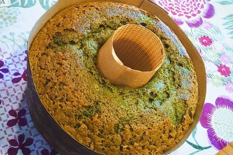 Bp不要 抹茶のシフォンケーキ レシピ 作り方 By 栗嫌いのまろん クックパッド 簡単おいしいみんなのレシピが349万品
