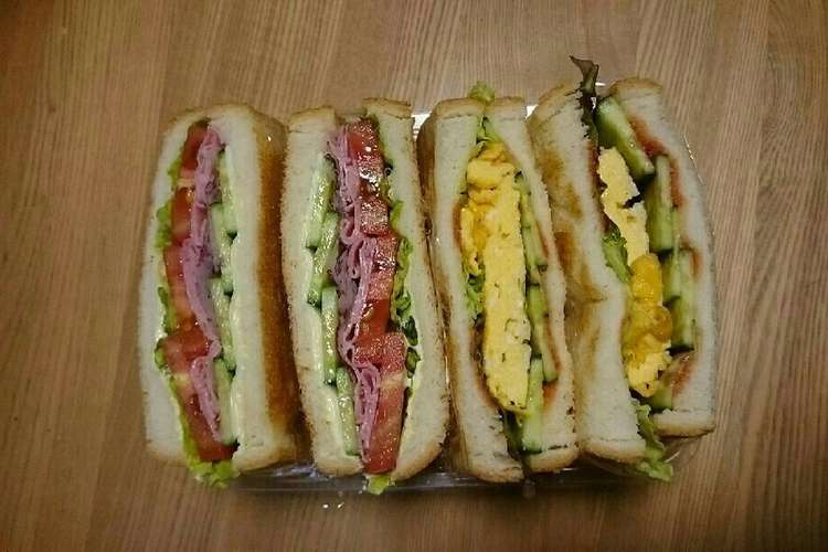野菜スライスのサンドウィッチ レシピ 作り方 By ばばチャン クックパッド