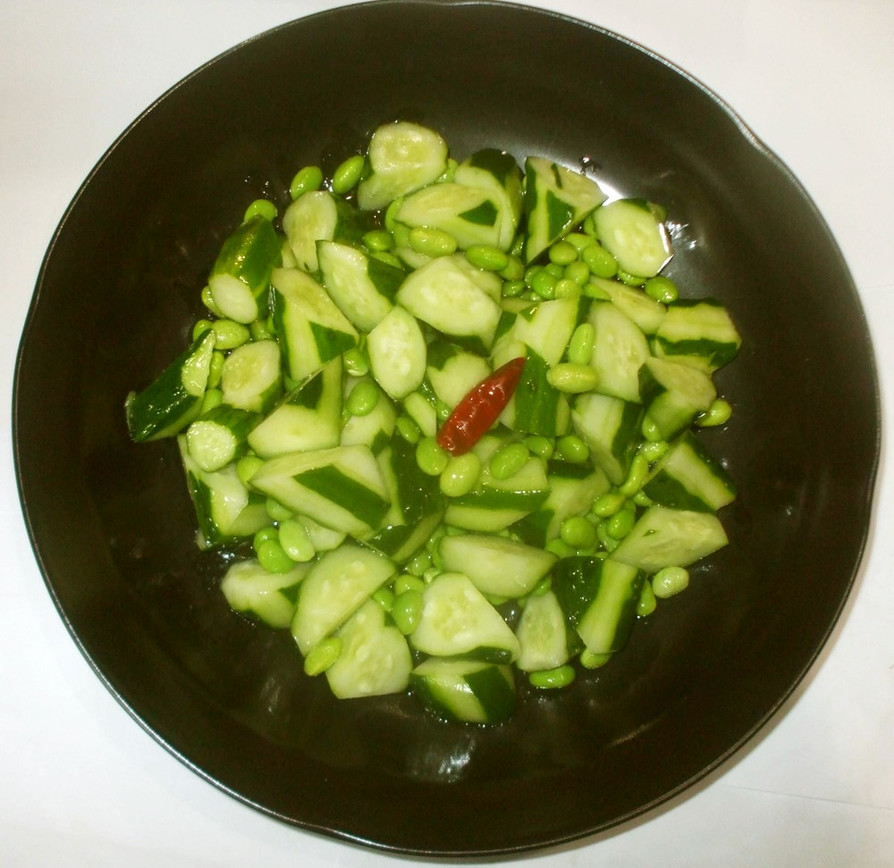 きゅうり枝豆のマリネ♪簡単夏野菜マリネ液の画像