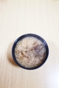 ❤️冷凍もずく❤️の味噌汁