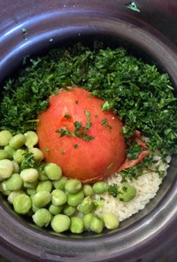 土鍋でトマトご飯