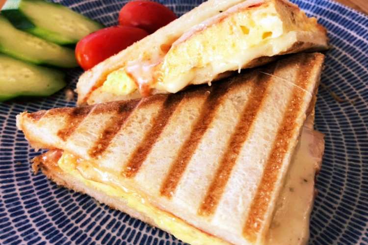 ホットサンド ハム卵チーズ レシピ 作り方 By 週末パパメシ クックパッド