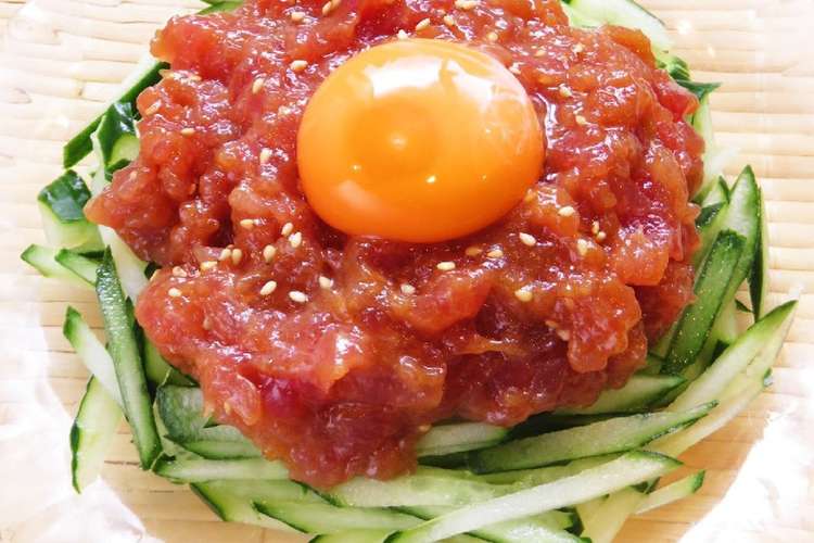 おうち居酒屋 簡単 まぐろのユッケ レシピ 作り方 By Hirokoh クックパッド