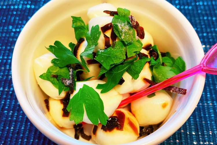 おつまみ 塩昆布モッツァレラチーズ レシピ 作り方 By ありさrecipe クックパッド