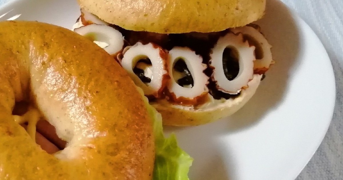 ヤバ旨 クリチ塩昆布竹輪ベーグルサンド レシピ 作り方 By まぶたん クックパッド 簡単おいしいみんなのレシピが361万品