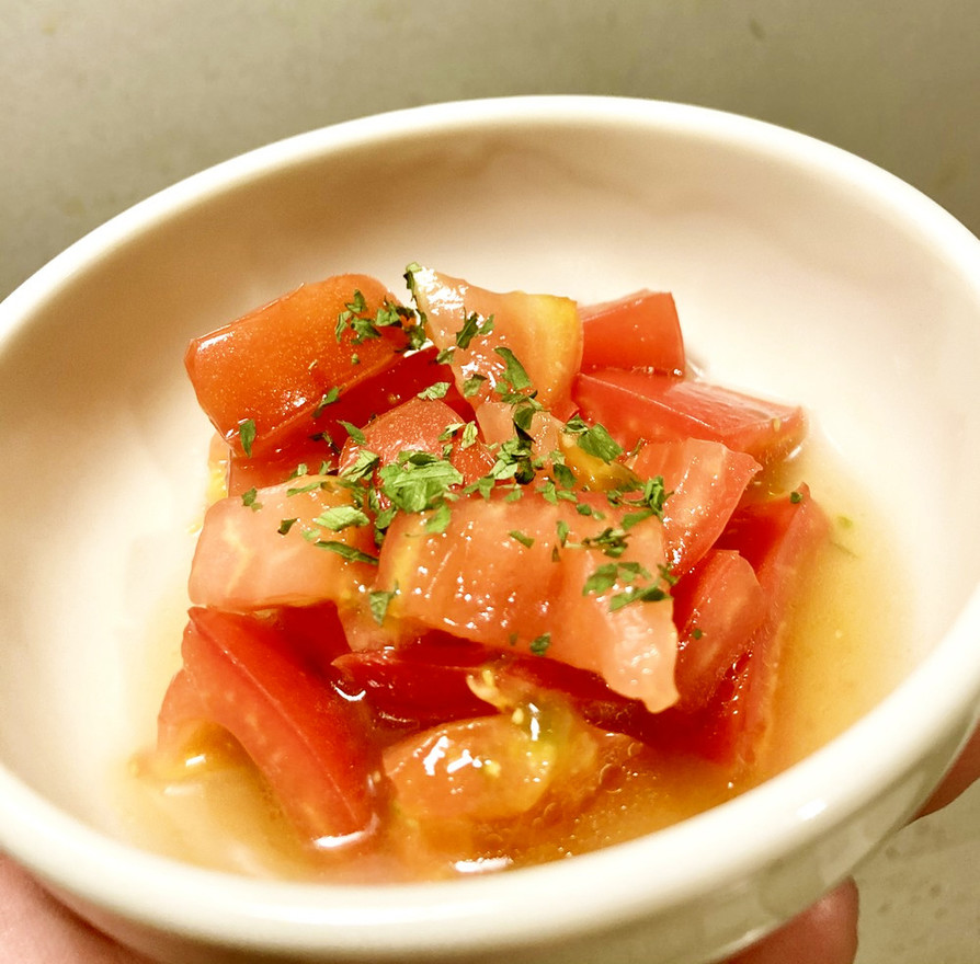 ザクザクトマトのひとてま酢サラダの画像