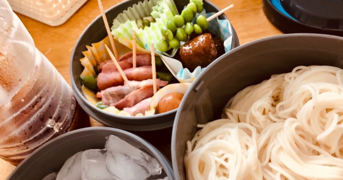 前日から準備 夏 そうめん弁当 保冷弁当 レシピ 作り方 By Meyuyu クックパッド 簡単おいしいみんなのレシピが365万品
