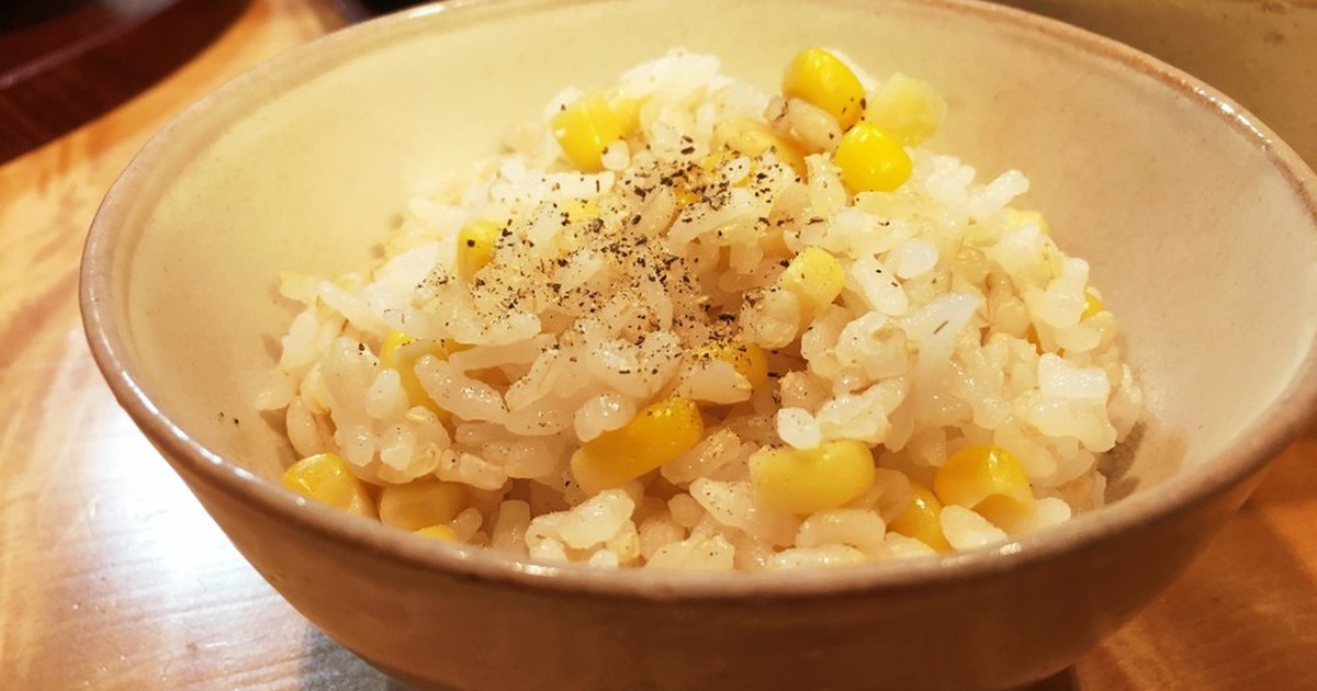 缶詰で簡単 炊飯器でとうもろこしごはん