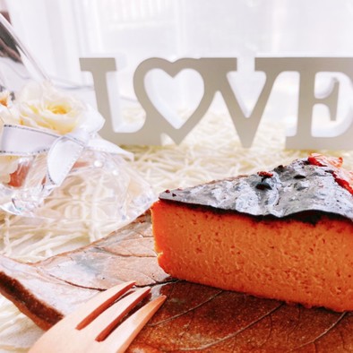 簡単♡キャラメルバスク風チーズケーキの写真