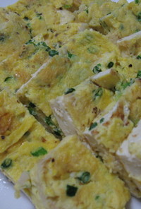 豆腐とホタテの卵焼き