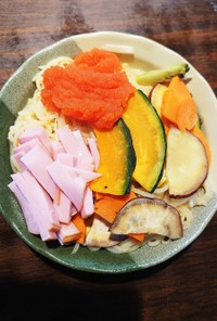 低糖質サラダ麺☆温野菜ぶっかけつけ麺