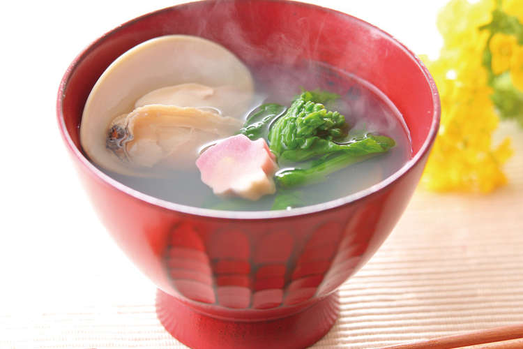 はまぐりと菜の花のお吸い物 レシピ 作り方 By フレシャスレシピ クックパッド 簡単おいしいみんなのレシピが370万品