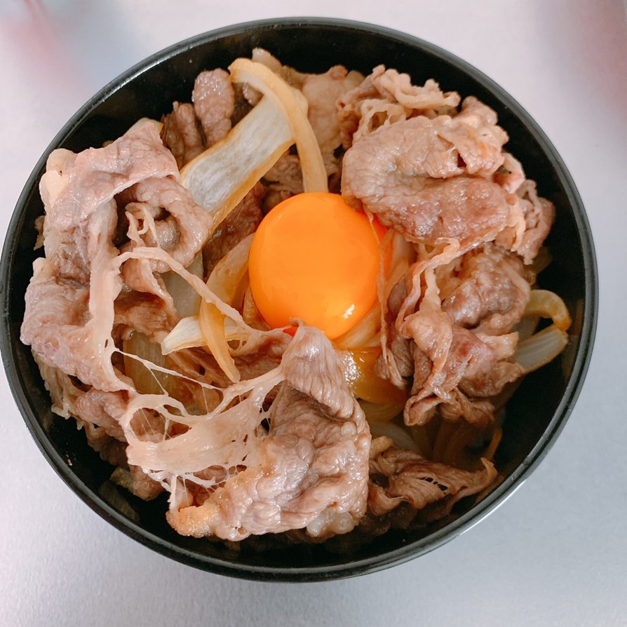 超簡単♡フライパンで牛丼の画像