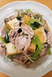 厚揚げ豆腐と野菜の五目煮