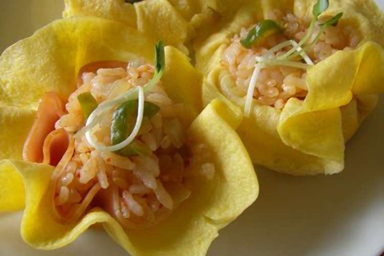 ハムとたまごのお花ごはん レシピ 作り方 By Shokolat クックパッド 簡単おいしいみんなのレシピが359万品