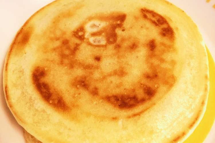 白玉粉なしで簡単もっちもちパンケーキ レシピ 作り方 By やーまちゃ クックパッド 簡単おいしいみんなのレシピが353万品