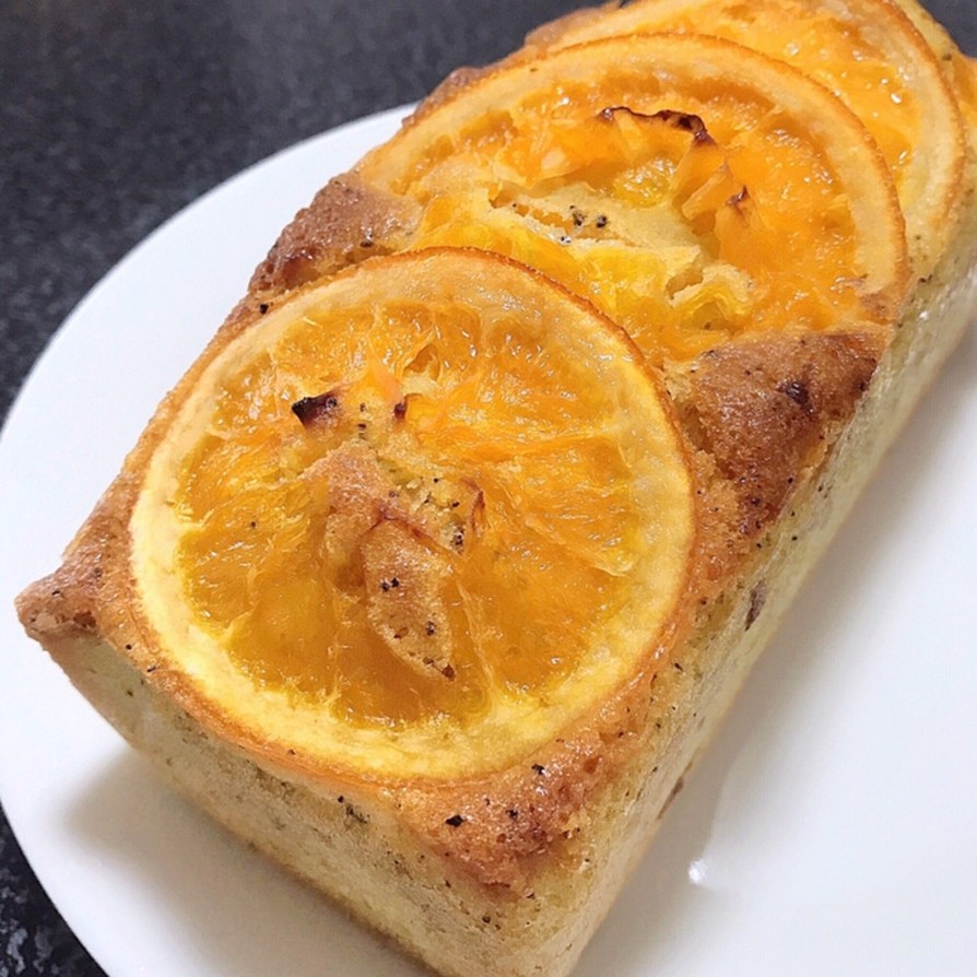 オレンジと紅茶のパウンドケーキの画像