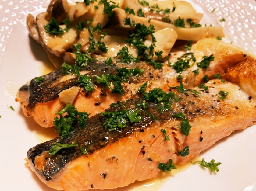 ハニーライムガーリックバターサーモンのレシピ