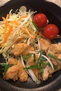 鶏胸肉の味噌マヨ炒め