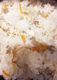 エノキ ご飯 シンプル 煮豚リメイク