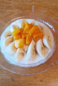 完熟マンゴー バナナ ヨーグルト