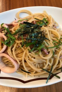 イカの和風パスタ