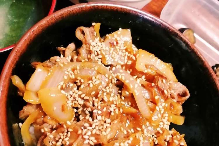 簡単 焼肉のタレで牛バラ丼 レシピ 作り方 By あんくるはな クックパッド 簡単おいしいみんなのレシピが361万品