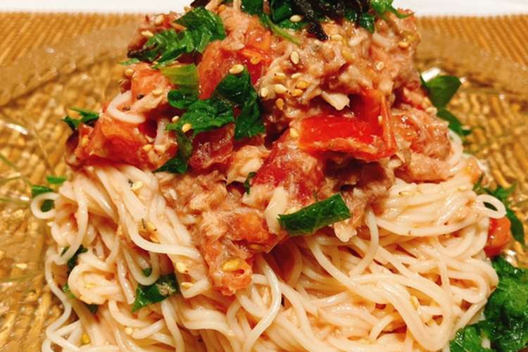 簡単 トマトとサバ缶の和えそうめん レシピ 作り方 By はせけんシェフ クックパッド 簡単おいしいみんなのレシピが360万品