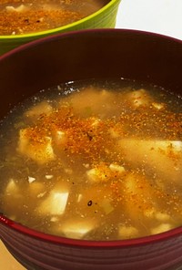 豆腐のおろしあんかけスープ