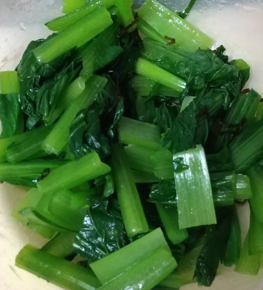 小松菜の塩昆布和えの画像