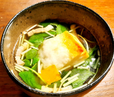 塩豚の美味しいスープで超簡単なお雑煮の写真