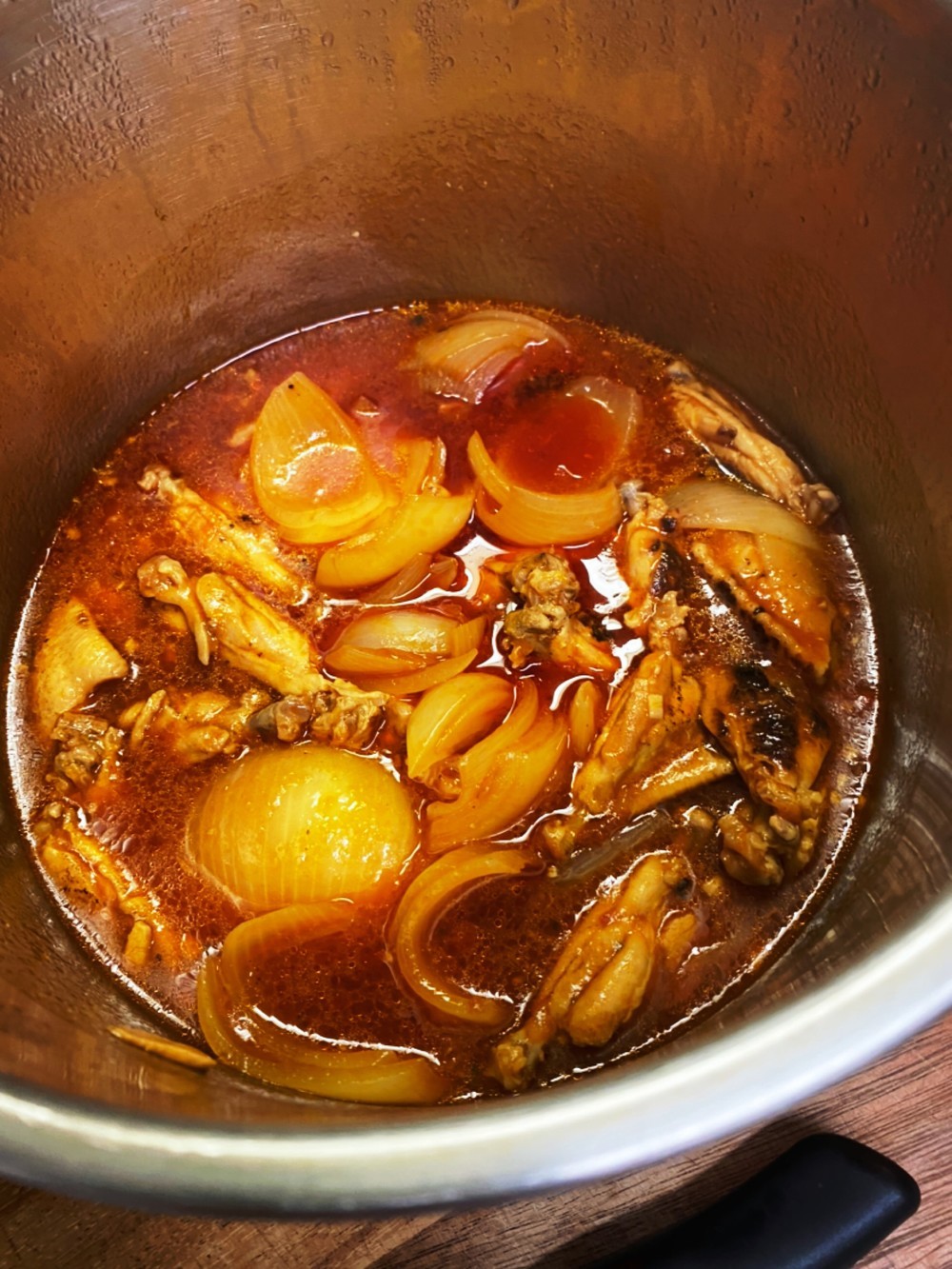 時短 圧力鍋で手羽中トマト煮 レシピ 作り方 By 山城屋食堂 クックパッド